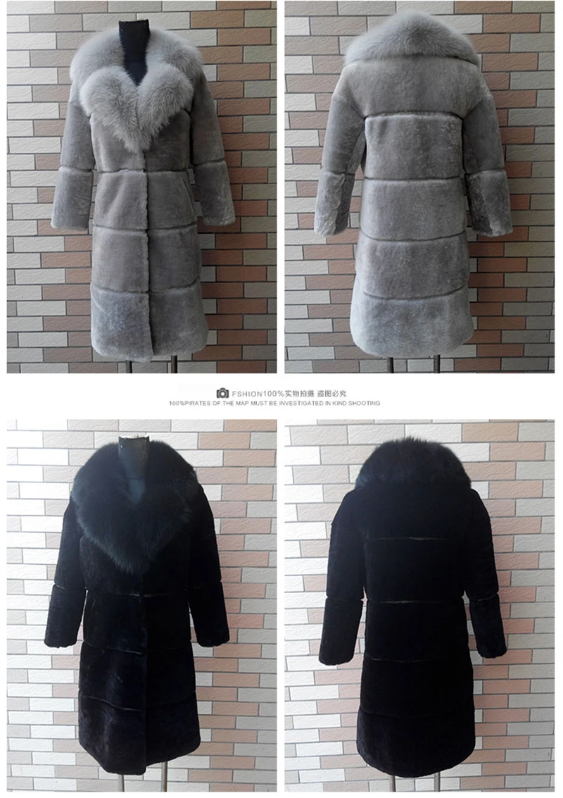 Женская верхняя одежда, пальто, зима, новое модное меховое пальто, женское длинное высококлассное элегантное пальто с имитацией лисьего меха, большой размер, теплая куртка ll670