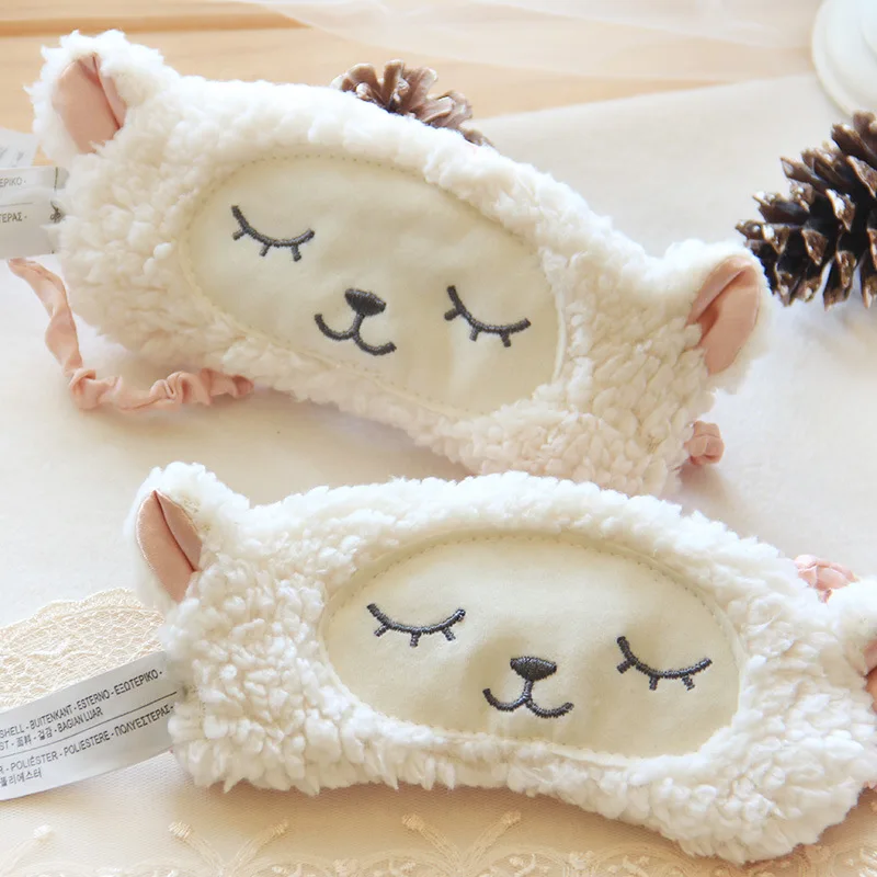 

Soft Cotton Sleep Mask Cute Animal Eyeshade Wool Pile Sleeping Eye Mask Sleeping Assistant Good Dream Beginning