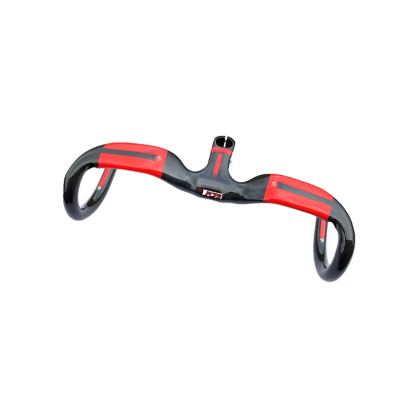 

New compact type Road bike full carbon bicycle handlebars and stem integrated 400/420/440*80/90/100/110/120mm