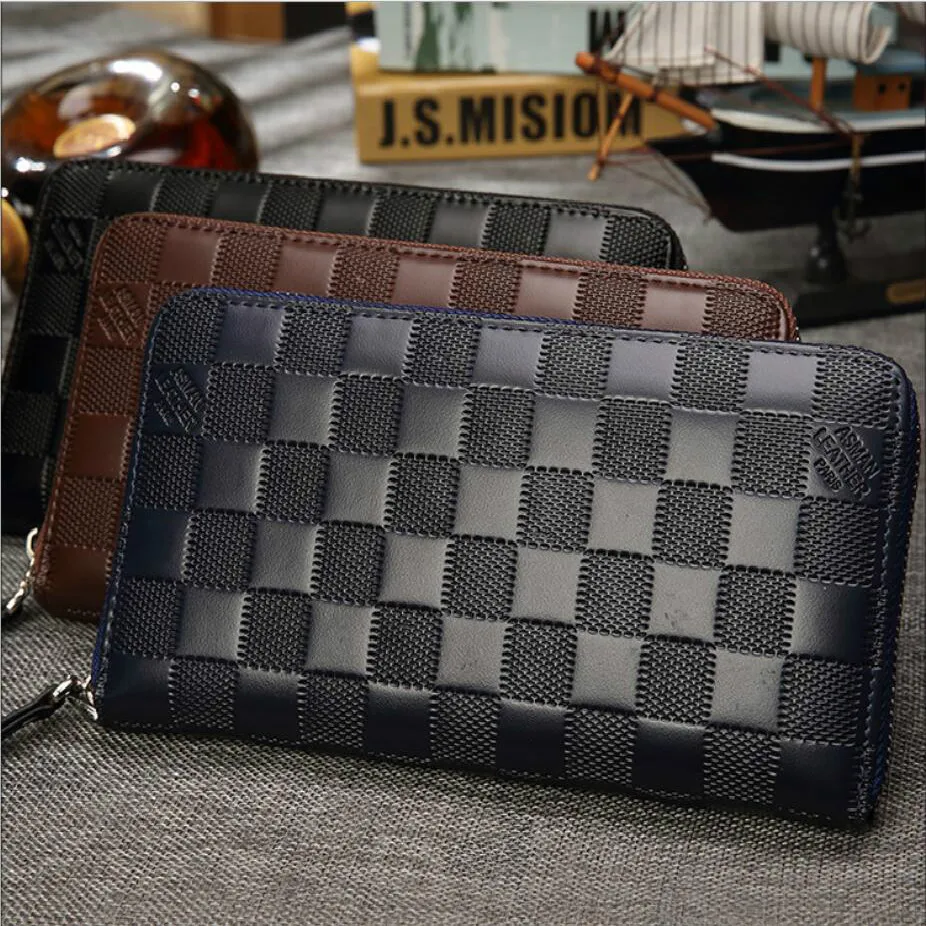 الرجال محافظ Carteira الغمد Portemonnee portefeuille Billeteras Cartera هومبر رجل محفظة Portfel portafogli طويل محفظة