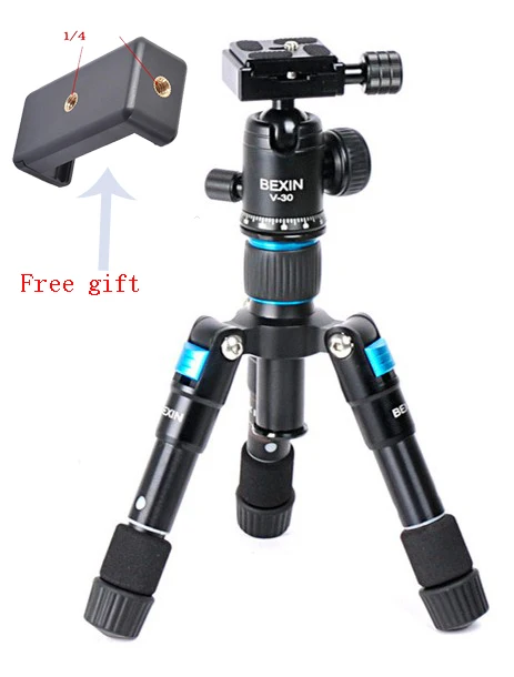 MEE audio Lightweight Mini Tripod for Webcams and Cameras – Compact and  Foldable Tripod for Desktop and Travel