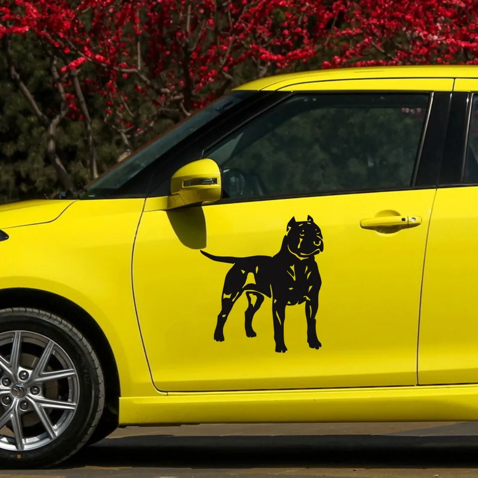 Anycuros Pit Bull American Staffordshire Terrier Dog Animal Decal Car Styling Decoration Stickers 13.515 (8)