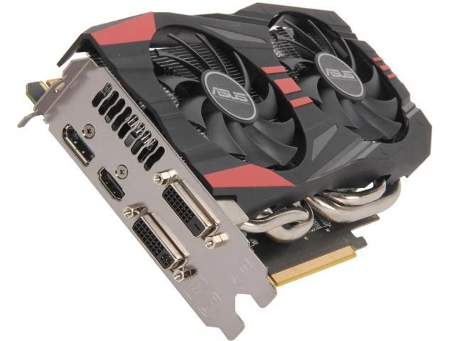 Asus gtx 760ビデオカード,2GB,256ビット,gddr5,nvidia vga用,gtx760,hdmi dvi