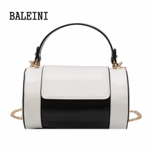 New Fashion PU Leather Women Bag Autumn Women Shoulder Bags Cylindrical Designer Handbags High Quality Famous Brands Tote Bag qiao bao women famous brands 100% genuine leather bag women large capacity designer shoulder bag 2018 fashion bolsos totes