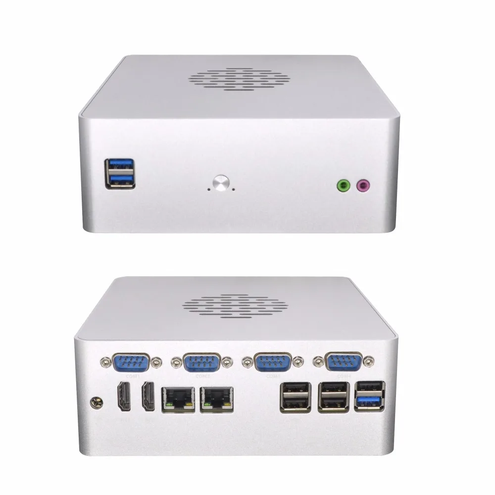 6 Gigabit LAN мини-компьютера сервера, DDR4 Оперативная память, M.2 SSD, посвященный Процессор G3930, VGA, RS232 дополнительно Q615G6