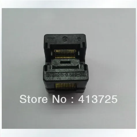 Imports of IC test seat OTS-28-0.635-02 burn IC plastic 3.94 pin spacing of 0.635 ic burn lqfp80 seat adapter v850es kf1 80gc test