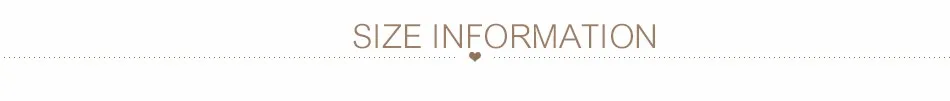 SIZE INFORMATION