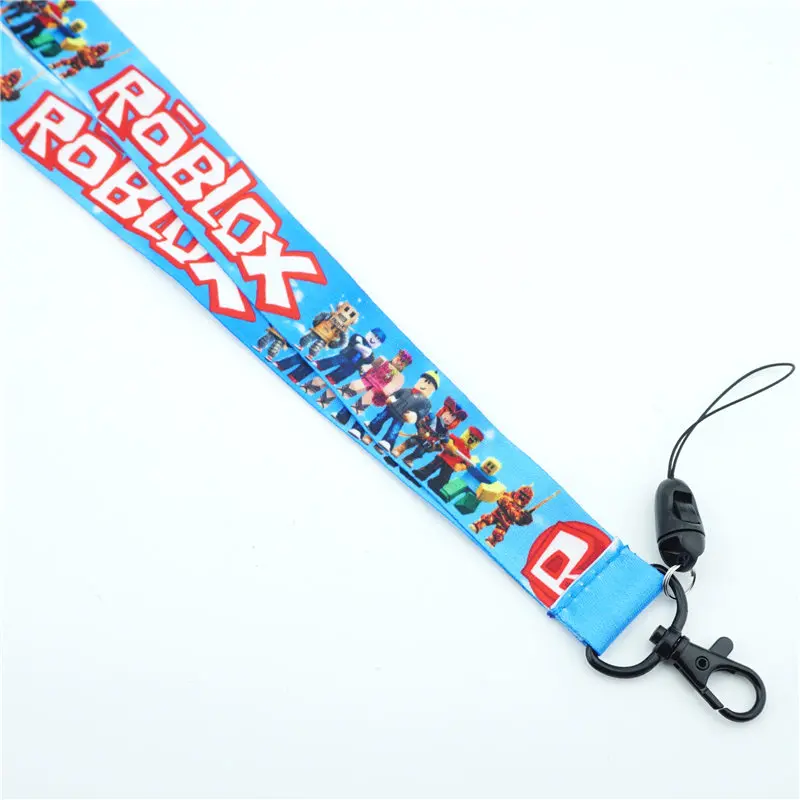 Us 179 Game Roblox Neck Strap Lanyards Cell Phone Rope Strap Clip Charm Cords Lariat Keychain Keyrings Pendant Cosplay Accessories Gift In Key -