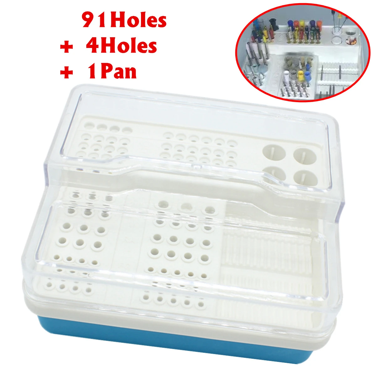 Buy Plastic Dental Endo Box Endodontics Disinfection Storage Case Organizer For