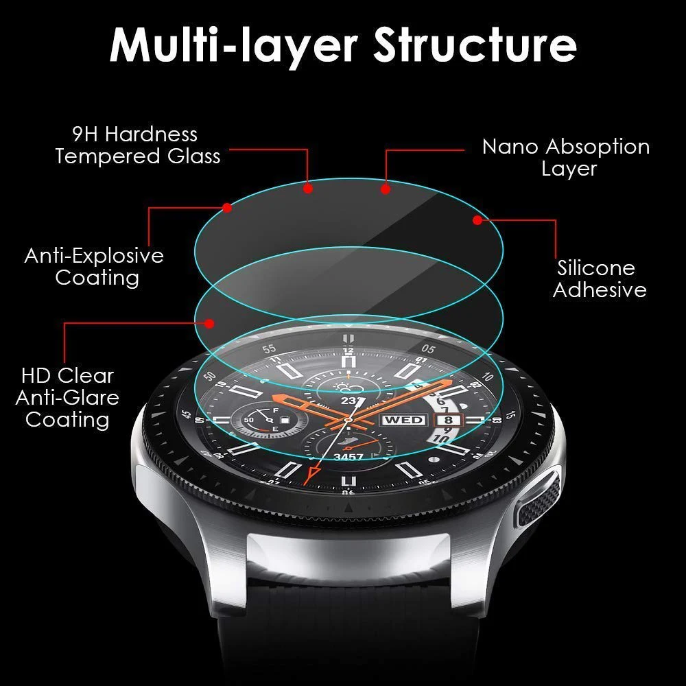 Защита экрана для Samsung Gear S3 Frontier/Classic Galaxy Watch 46 мм/42 мм закаленное стекло Smart watch