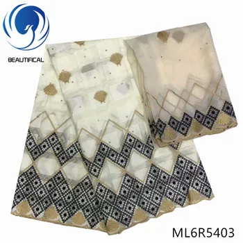 

BEAUTIFICAL Cotton Lace Fabric Nigerian 7yards Dry Lace Voile Fabric 2019 ML6R54