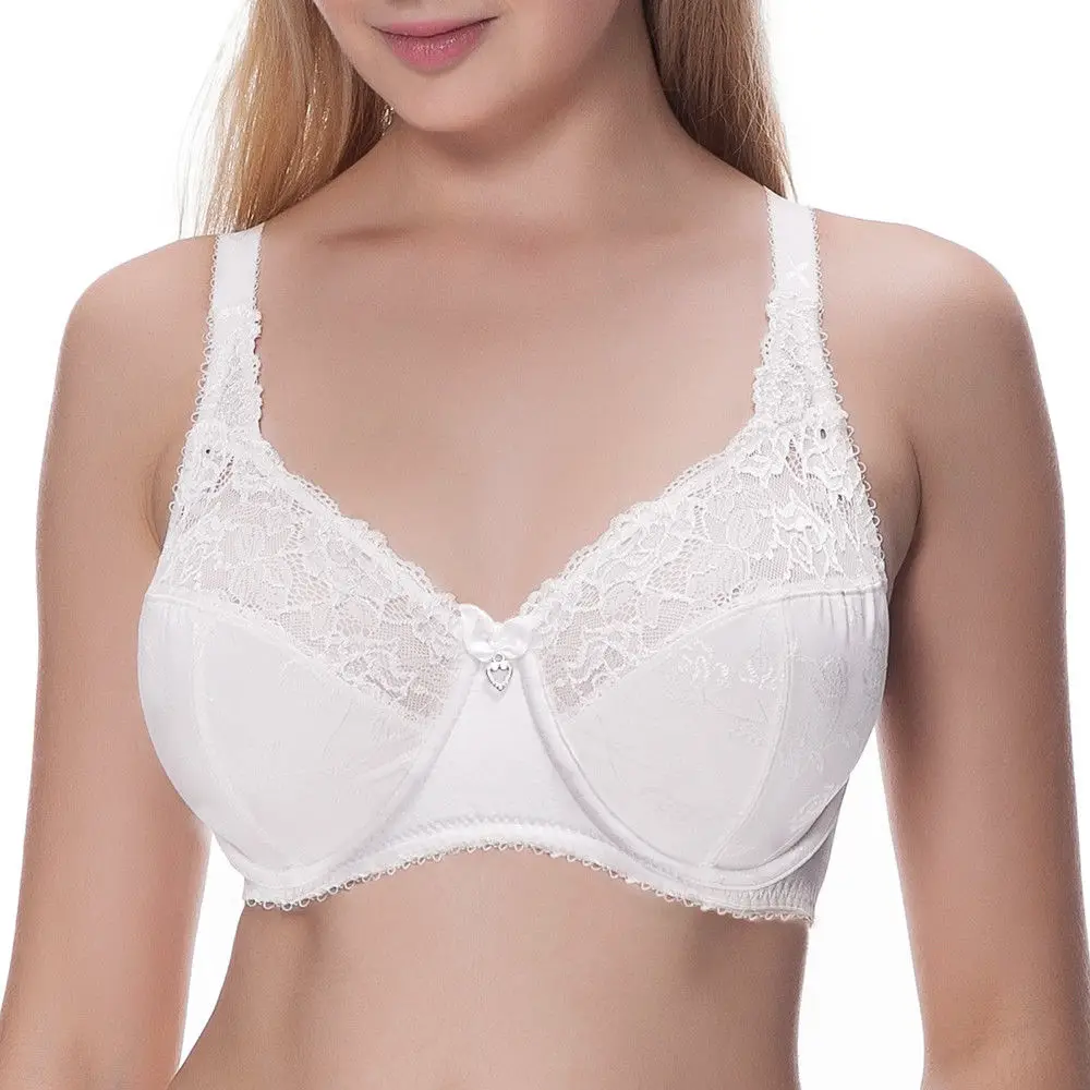 

Top Sexy Bra For Women Charms Hollow Lace Bralette Underwear Lingerie Flower Plus Size A B C D E F G Cup 75 80 85 90 95 100 105