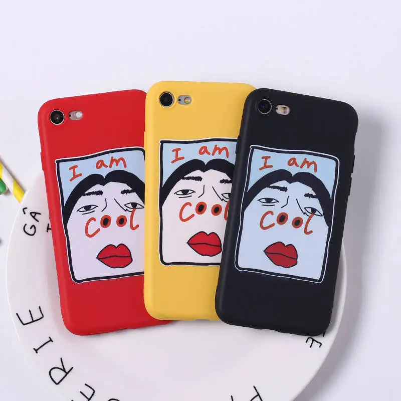 

Characters Weird For Iphone 6 6S 7 8plus X Xs Xr Xsmax Spoof Anti-Fall All-Inclusive Soft Shell Phone Case