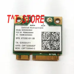 Оригинал 6235 ANHMW SPS 670292-001 6235AN + BLUETOOTH 4,0 PCIE 802.11agn 300 Мбит/с 2,4 г/5 ГГц Wifi карта прошел испытания Бесплатная доставка