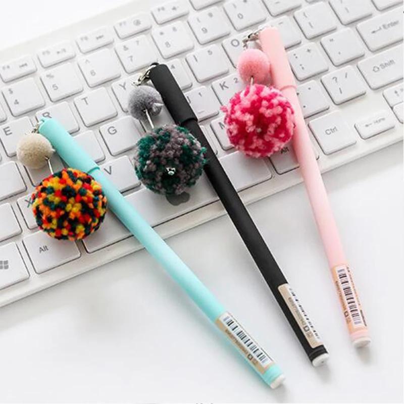 1PCS Pendant gel pen Korean 0.5MM matte signature black pen student exam pen office and financial writing pen