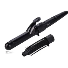 Двойное напряжение 2 в 1 Плойка для завивки волос Плойка для профессиональной завивки Набор сменных керамических бочек для завивки волос без повреждений P40