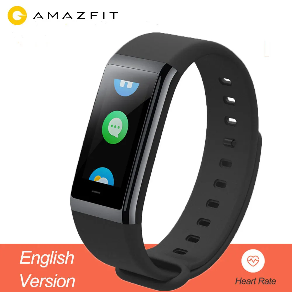 Смарт браслет Huami Amazfit Cor с английской версией Midong Band экран 1 23 &quot пульсометр