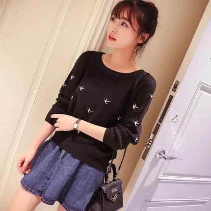 Kopen 2019 Nieuwkomers winter Herfst Mode vrouwen Trui Hoge kwaliteit Casual Truien Vrouwen Jumper Truien Losse Femininas Blusas