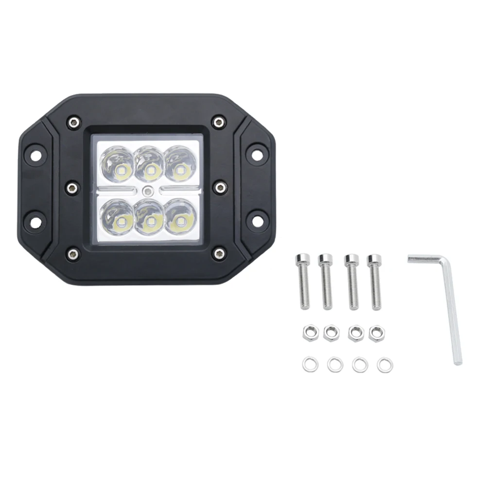 18 Вт Led Pods заподлицо светодиодный рабочий свет дальнего света пятно внедорожный