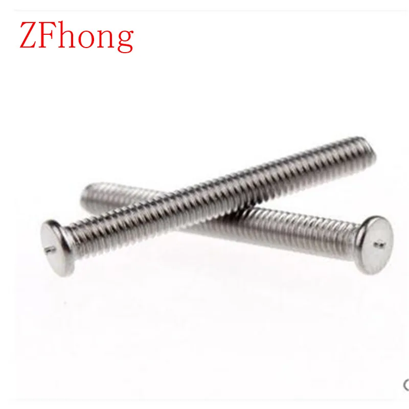 

50pcs M6*10/12/16/20/25/30 Stainless Steel CD Welding Stud Welding Screws Spot Welding Studs Weld Bolt