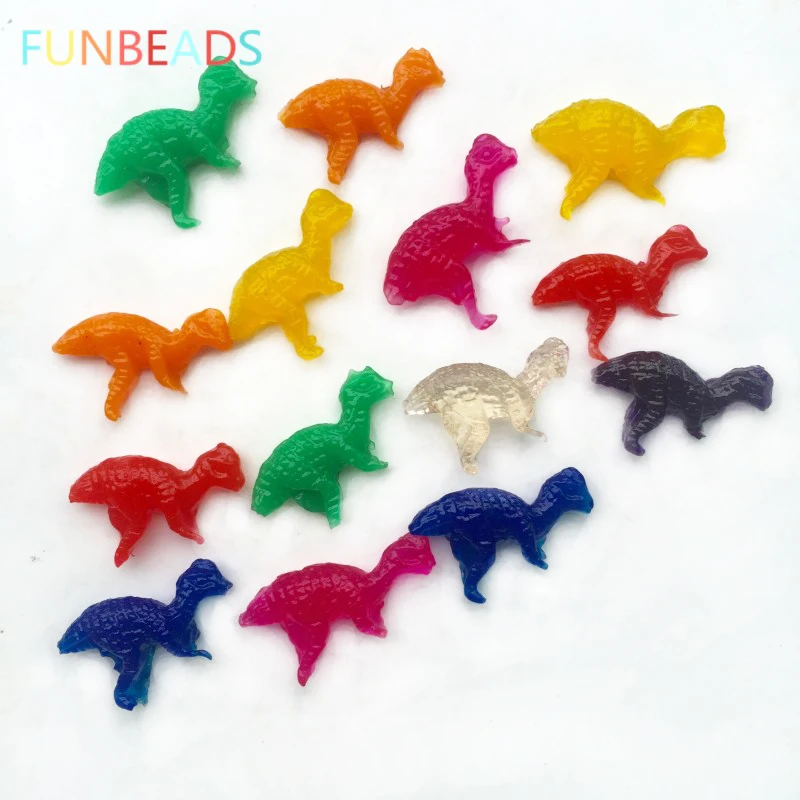 

100g/lot Dinosaur Shape Jelly Color Growing Up Inflated орбизы Kids Toy Water Balls Easy Broken Water Beads