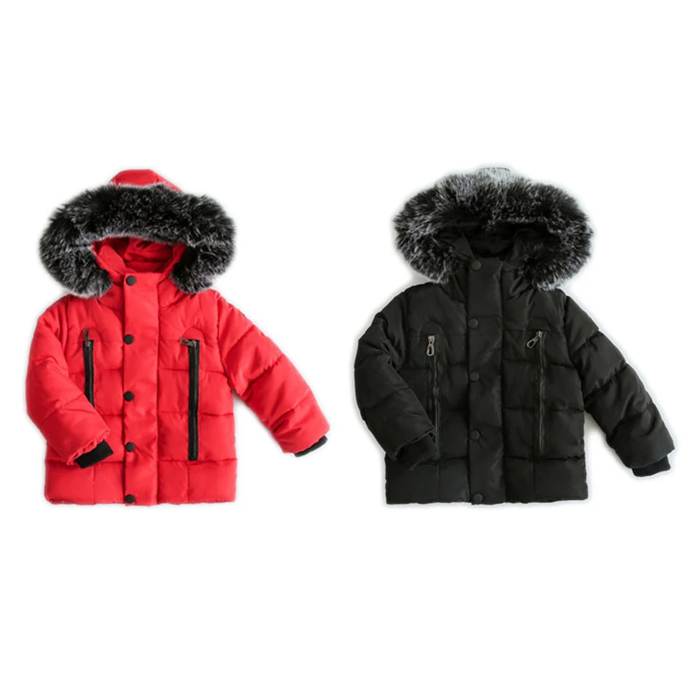 Осень-зима детские куртки для мальчиков с меховым воротником, Детская куртка теплая верхняя одежда с капюшоном, Детская верхняя одежда, пальто, одежда для мальчиков и девочек, Костюмы