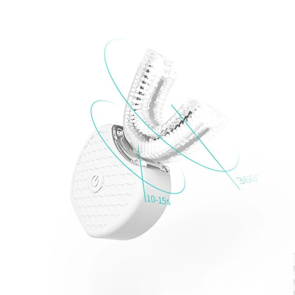 360 градусов Беспроводная usb зарядка ленивый автоматический Sonic силиконовая электрическая зубная щетка отбеливание зубов щетка для чистки инструментов