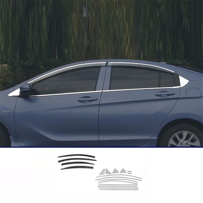 

Car Window Exterior Promote Automovil Automobile Chromium Accessory Parts Covers Decoration 15 16 17 18 19 FOR Honda Gienia