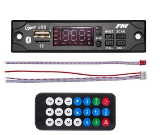 

Car Audio USB TF FM Radio Module Wireless Bluetooth 5V 12V MP3 WMA Decoder Board MP3 Player with Remote Control For Car