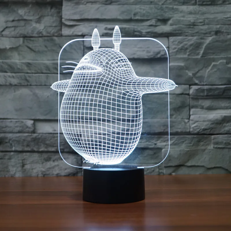 

3D Led Night Light Cute My Neighbor Totoro Style Table Lamp for Baby Sleeping Light Color Changing Desk Lamp Touch Button