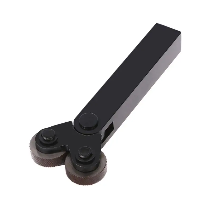 

Dual Wheel Knurling Tool Kit Knurled Rod & 2 Slant Teeth Knurl Wheels For Metal Lathe -hol