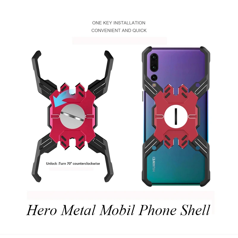 

For Huawei P20 Pro case Luxury Armor Metal Shockproof case for Huawei P20 Hero Mechanical Heavy Duty Cover for Huawei P20 Pro
