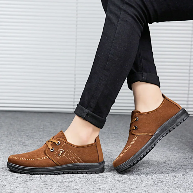 D'hiver Buvazik Noir Oxford Zapatos Hommes marron Hiver Chaussures Chaud Neige Hombre De Confortable Occasionnels Doux Pour gqw8ga6F