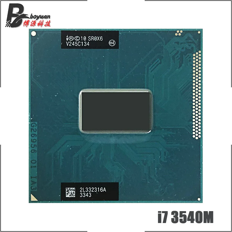 Intel Core i7-3540M i7 3540M SR0X6 3.0 GHz Used Dual-Core Quad-Thread CPU  Processor 4M 35W Socket G2 / rPGA988B