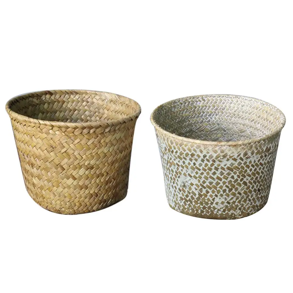 

Hand-Woven Fruit Flower Basket Cosmetics Jewelry Home Storage Basket