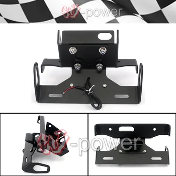 

fite For KAWASAKI ZX6R ZX-6R NINJA 2007-2008 Motorcycle tail Neatly Fender Eliminator Registration plate holder LED light