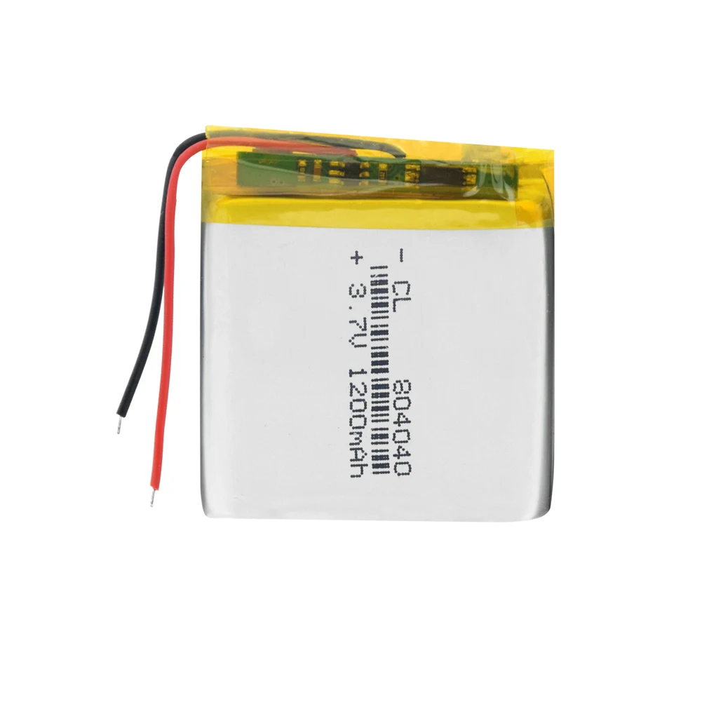 

3.7V polymer lithium battery 804040 1200mAh large capacity Rechargeable Li-ion Cells For Camera MP3 MP4 MP5 GPS DVD LED Light