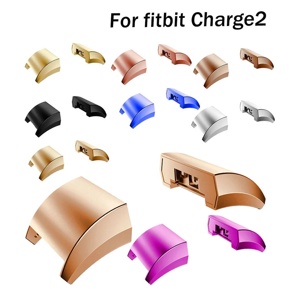 Серебряный черный золотой розовый фиолетовый из нержавеющей стали разъем адаптера для Fitbit Charge 2 часы ремешок Браслет для Fitbit Charge2