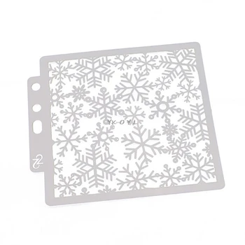 

Snowflake Stencils Template Painting Scrapbooking Embossing Stamping Album Card
