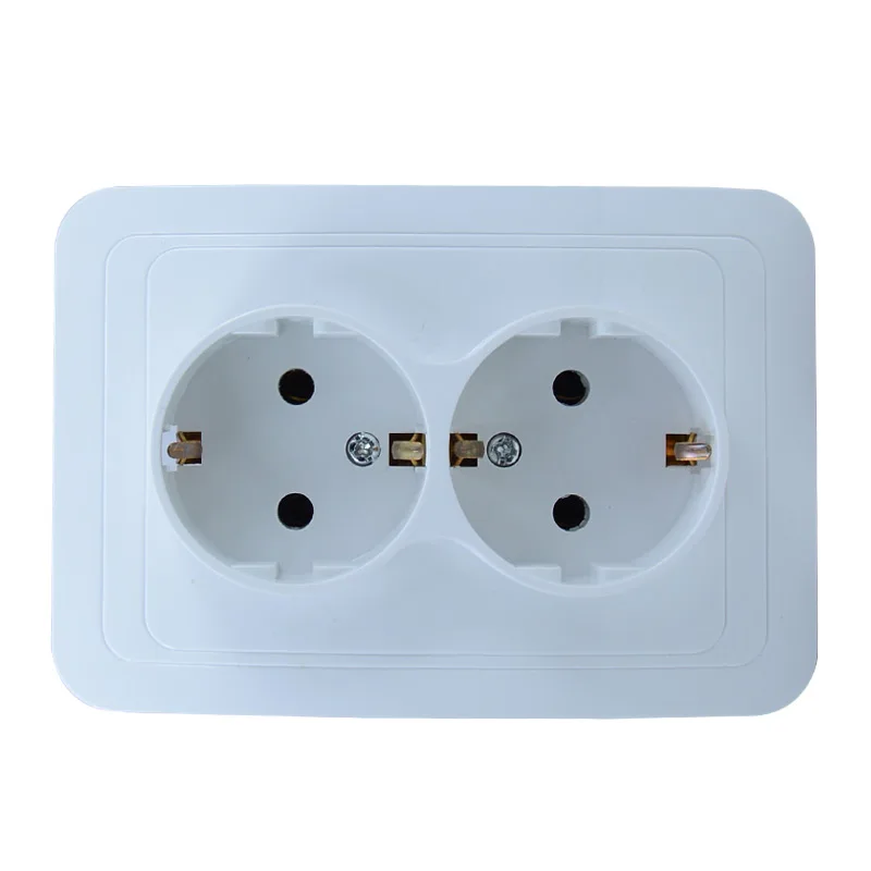 European style Two mounted Wall European Standard Power Outlet German