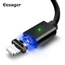 

Magnetic Cable For iPhone Essager Lighting Data Charging USB Cable For iPhone X XR XS Max 8 7 6 6S 5 S Magnet Charger Wire Cord