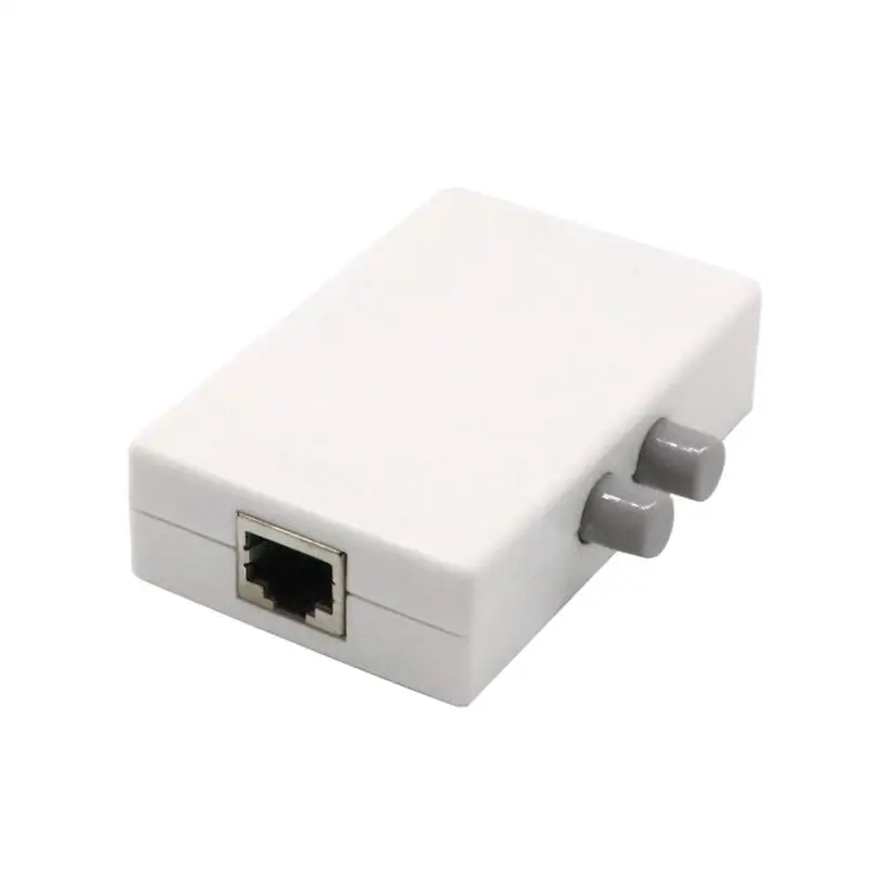 

2 Port AB Manual Network Sharing Switch Box 2In1/1In2 RJ45 Network/Ethernet Mini AU28 Drop shipping