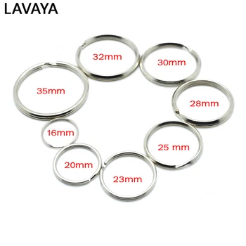 

5pcs 10mm~57mm Outer Diameter Normal Key Rings Key Chain Split O-Rings Silver Bag Toys Jewelry Parts Accessories
