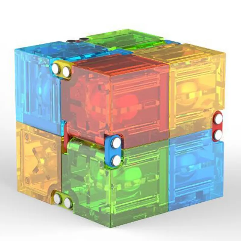 

2017 Fashion Metal Infinity Cube For Stress Relief Fidget Anti Anxiety Stress Funny EDC Toy Colorful Luminous Educational Toys
