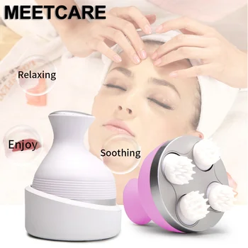

3D Wireless Electric Head Massage Claw Kneading Vibrating 360 degrees IPX7 USB Charging Hair Scalp Massge 4 Heads Health Care