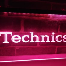 LL149-Technics поворотный для ди-джеев Музыка светодиодный неоновый свет вывеска домашний декор ремесла