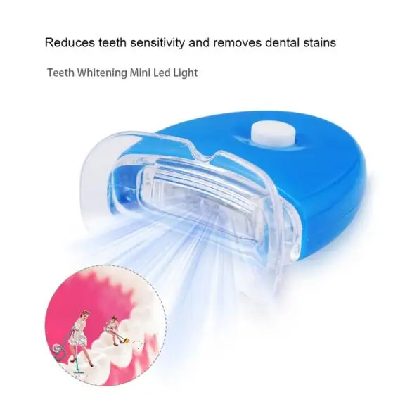 Отбеливание зубов комплект Ирригатор для полости рта Отбеливание зубов гель термоформования Рот Лотки Отбеливание зубов LED холодный свет лампы Отбеливание