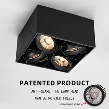 Puluoti четыре головки регулируемая одежда на одно плечо магазин потолочный светильник поверхностный прожектор