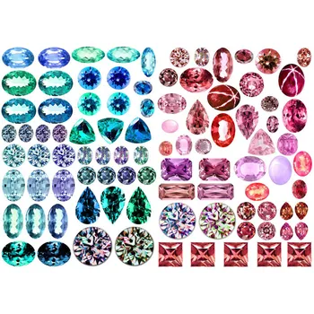

1 PCS Red Green Diamond Korean Precut Decoration Stickers Desk Organizer School Supplies Office Accessories