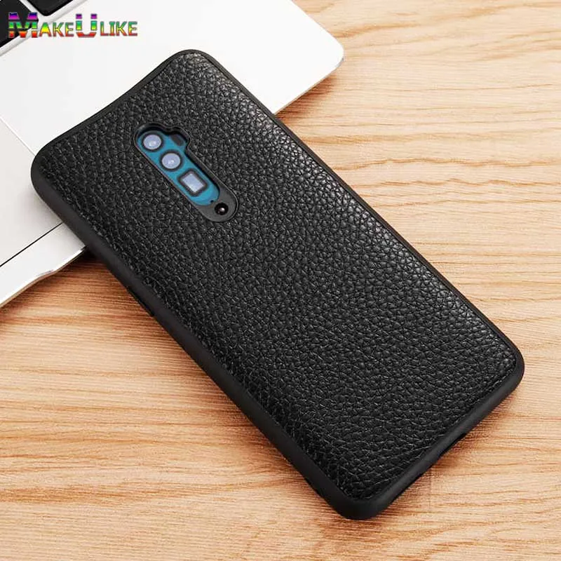 

Genuine Leather Case for Oppo Rano 10X Zoom Back Case Cover Luxury Lychee Grain Phone Bag Case for Oppo Rano 10X zoomCover
